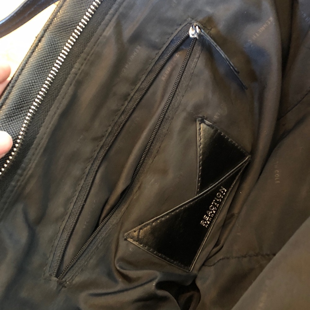 Kenneth Cole Reaction Black Tote Bag EUC - Picture 6 of 7
